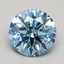 1.01 Ct. Fancy Intense Blue Round Lab Grown Diamond