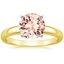 18K Yellow Gold Comfort Fit 3mm Ring, smalltop view