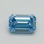 1.07 Ct. Fancy Vivid Blue Emerald Lab Grown Diamond