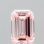 1.51 Ct. Fancy Vivid Pink Emerald Lab Grown Diamond
