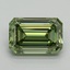 5.10 Ct. Fancy Vivid Green Emerald Lab Grown Diamond