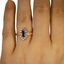 The Harley Ring, smallzoomed in top view on a hand