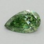 1.53 Ct. Fancy Vivid Green Pear Lab Grown Diamond