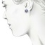The Mateo Earrings, smalltop view on a hand