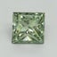 1.50 Ct. Fancy Vivid Green Princess Lab Grown Diamond