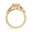 Leaf-Inspired Halo Diamond Ring, smallview