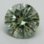 2.00 Ct. Fancy Vivid Green Round Lab Grown Diamond