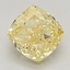 3.12 Ct. Fancy Intense Yellow Cushion Lab Grown Diamond