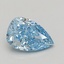 1.10 Ct. Fancy Vivid Blue Pear Lab Grown Diamond