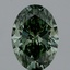 2.79 Ct. Fancy Vivid Green Oval Lab Grown Diamond
