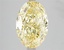 6.02 Ct. Fancy Vivid Yellow Oval Lab Grown Diamond