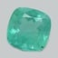 8.0mm  Green  Cushion   Emerald