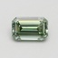 0.71 Ct. Fancy Vivid Green Emerald Lab Grown Diamond