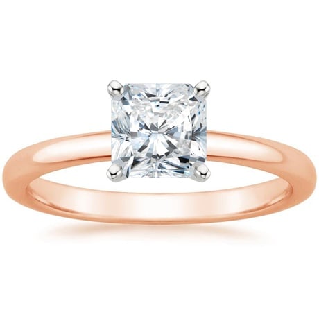 14K Rose Gold 2mm Comfort Fit Bridal Set