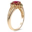 The Lakshmi Ring, smalltop view on a hand