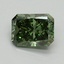 1.04 Ct. Fancy Vivid Green Radiant Lab Grown Diamond