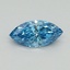 0.55 Ct. Fancy Vivid Blue Marquise Lab Grown Diamond