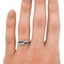 The Shala Ring, smallzoomed in top view on a hand