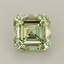 3.24 Ct. Fancy Vivid Green Asscher Lab Grown Diamond