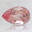 9x6mm Peach Pear Lab Grown Sapphire