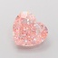 3.09 Ct. Fancy Intense  Pink Heart Lab Grown Diamond