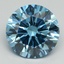 4.30 Ct. Fancy Vivid Blue Round Lab Grown Diamond