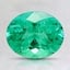 8.3x6.8mm Oval Colombian Emerald