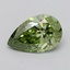 1.09 Ct. Fancy Vivid  Green Pear Lab Grown Diamond