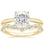 18KY Moissanite Freesia Ring with Curved Versailles Diamond Ring, smalltop view