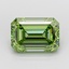5.06 Ct. Fancy Vivid  Green Emerald Lab Grown Diamond