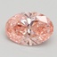 2.00 Ct. Fancy Vivid Pink Oval Lab Grown Diamond