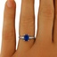 The Zahara Ring, smalltop view on a hand