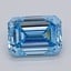 5.01 Ct. Fancy Vivid  Blue Emerald Lab Grown Diamond
