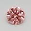 0.48 Ct. Fancy Vivid Pink Round Lab Grown Diamond