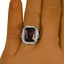 The Vittoria Ring, smallzoomed in top view on a hand