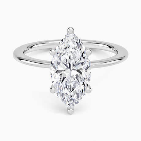 18K White Gold Aimee Solitaire Ring