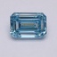 5.02 Ct. Fancy Intense Blue Emerald Lab Grown Diamond