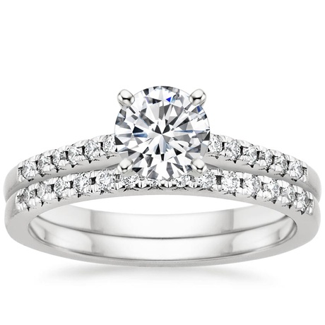 Platinum Sonora Diamond Bridal Set (1/4 ct. tw.)
