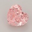 1.79 Ct. Fancy Vivid  Pink Heart Lab Grown Diamond