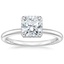18K White Gold Double Hidden Halo Diamond Ring (1/6 ct. tw.), smalltop view