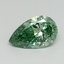 1.05 Ct. Fancy Vivid Green Pear Lab Grown Diamond