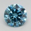 1.71 Ct. Fancy Vivid Blue Round Lab Grown Diamond