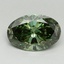 1.56 Ct. Fancy Vivid Green Oval Lab Grown Diamond