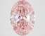 3.09 Ct. Fancy Vivid Pink Oval Lab Grown Diamond