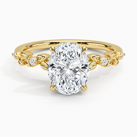 Leaves and Buds Diamond Ring