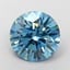 3.07 Ct. Fancy Vivid Blue Round Lab Grown Diamond