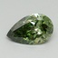 1.00 Ct. Fancy Vivid Green Pear Lab Grown Diamond