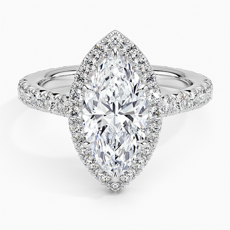 Estelle Halo Diamond Ring - Brilliant Earth
