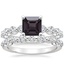 Platinum Monaco Diamond Ring (2/3 ct. tw.) with Bordeaux Diamond Ring (1/2 ct. tw.)