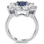 Retro-Style Sapphire and Diamond Ring, smallside view